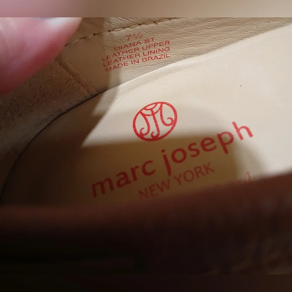 MARC JOSEPH Diana Brown Leather Loafer Flats with Bows 7.5M‎ Cottagecore - Picture 6 of 7